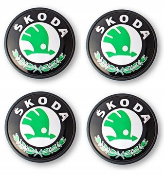DEKIELEK DEKIELKI KAPSLE NA FELGI SKODA 65mm 4szt