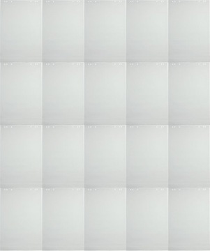 20x BLOK PAPIER TABLIC FLIPCHART 50 KARTEK GŁADKI