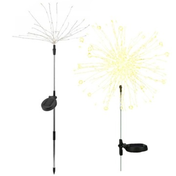 LAMPA OGRODOWA SOLARNA DRZEWKO DMUCHAWIEC FIREWORK