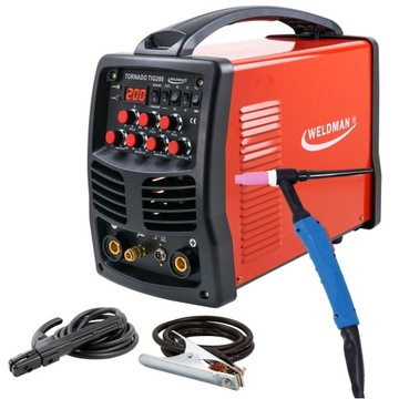 Weldman TIG 200 AC/DC HF MMA spawarka z Pulsem