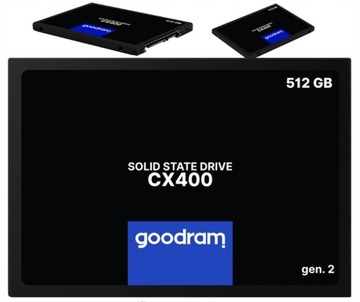 DYSK SSD ZEWNĘTRZNY 512 GB GOODRAM POLSKI! CX400 SATA3 SUPER SZYBKI OKAZJA!