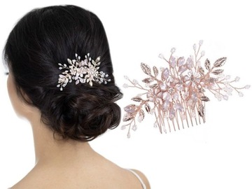 УКРАШЕНИЕ ДЛЯ ВОЛОС - цвет золото - СВАДЕБНЫЙ гребешок СВАДЕБНЫЙ жемчуг