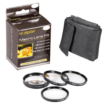 Alpha Digital zestaw makro +1 +2 +4 +10 55mm