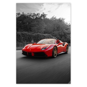 Plakaty 135x200 Czerwone Ferrari Fura