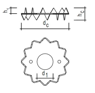 SIMPSON Зубчатое кольцо двустороннее C1-50-B
