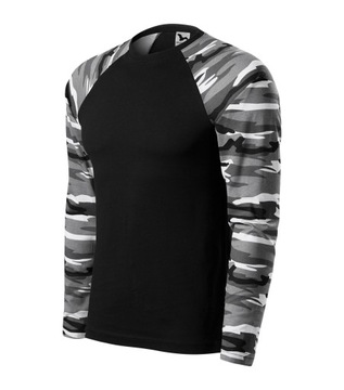 S koszulka wojskowa męska damska długi rękaw MORO CAMOUFLAGE 166 MALFINI