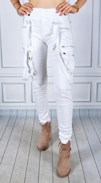 Spodnie Jeansy Jeansowe Modelujące BOJÓWKI SZELKI#