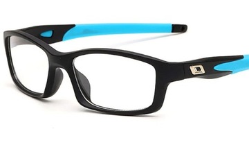 OKULARY KOREKCYJNE sportowe NIEBIESKIE PLUSY +1.5