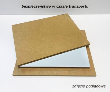 SZKLANA PODSTAWKA POD ZNICZE z LUSTRA 569g 35x35cm