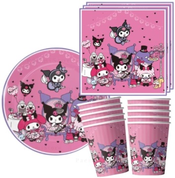Набор KUROMI CUPS + TABLES + SERIES 40-элементный набор SANRIO