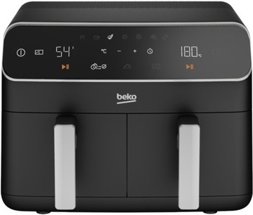 Frytkownica beztłuszczowa Beko FRL5388B 2400W Dwie komory Timer LCD Czarna