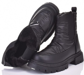 MODNE DAMSKIE BUTY ZIMOWE BARDZO CIEPŁE ŚNIEGOWCE SOLIDNE