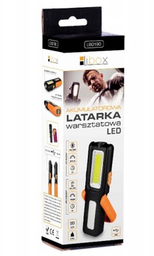 Libox LB0190 аккумуляторный светодиодный фонарик для мастерских