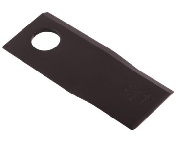 Nóż. nożyk kosiarka lewy 120x49x4mm otwór 21 zasto