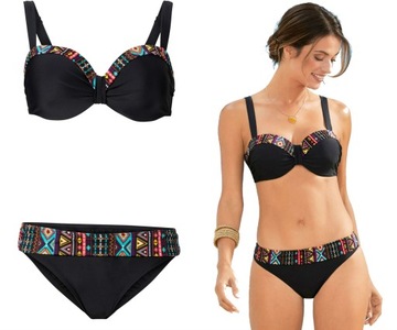 30T Bonprix bikini komplet strój kostium kąpielowy dwuczęściowy 42 80C