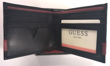 Portfel Skórzany Męski GUESS SLIM BIFOLD