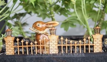 KIT Забор знак к лесу в банке лес в стекле модель сцены украшения