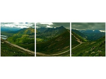 60 90cm obraz 3 elem Panorama Tatr ścienny druk pł