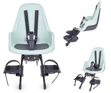 Fotelik rowerowy Bobike GO MINI mint osłona + kask