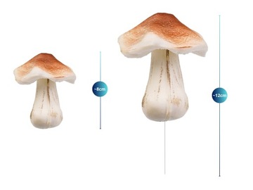 РЕАЛИСТИЧЕСКОЕ УКРАШЕНИЕ ГРИБ, КАК ЖИВАЯ ГУБКА, КОЛОС 8 СМ, УКРАШЕНИЕ