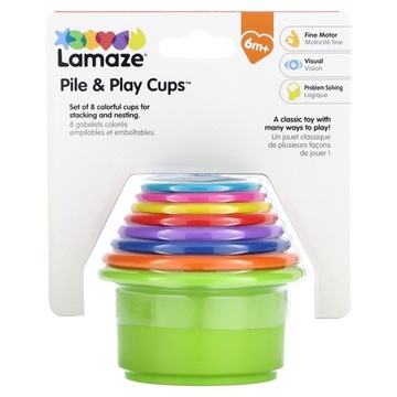 Lamaze, Pile & Play Cups, 6 Months+, 8 Piece Set