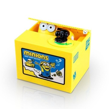 Skarbonka MINIONKI elektroniczna skarbonka monety