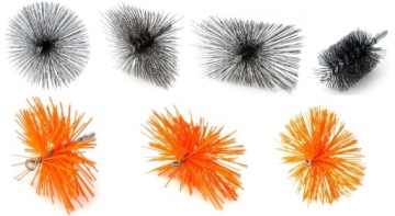 КРУГЛАЯ ЩЕТКА ИЗ ПВХ ДЛЯ ЧИСТКИ ДЫМОХОДА 120