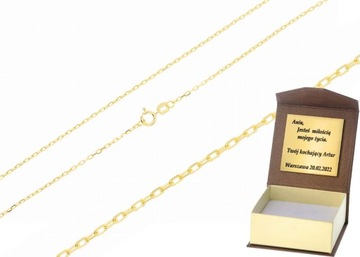 Złoty łańcuszek pełny ankier Próby 585 gr. 2.01 45 cm