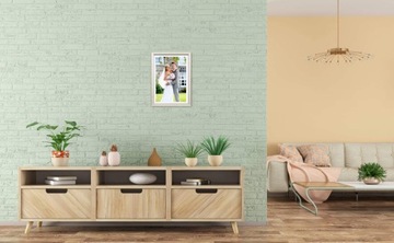 НАБОР РАМОК Серебристая деревянная рамка 5 шт. 10x15