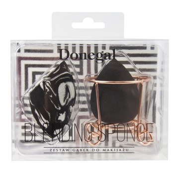 Donegal Zestaw do makijażu: 2 x gąbka blending sponge + stojak, PREZENT