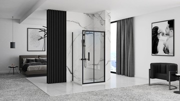 Душевая кабина складная Rapid FOLD 90x90 черный
