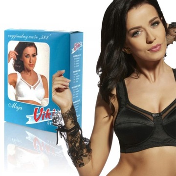 Biustonosz miękki Viki 582 Maja czarny 80D