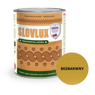 Slovlux Lazura do drewna BEZBARWNY; 2,5 L