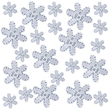 Снежинки конфетти декоративные школьные блестки