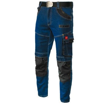 Spodnie robocze długie ART.MAS JEANS STRETCH r. xXL niebieskie
