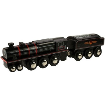 veligo BJT454 PAROWÓZ BLACK 5 LOKOMOTYWA Kolejka drewniana