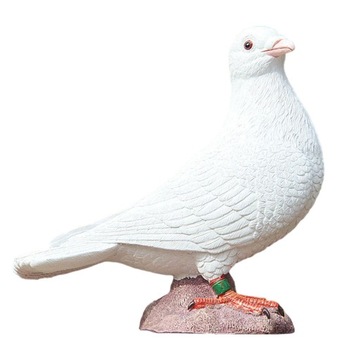 Białe gołębie Figurki imitujące biały gołąb B
