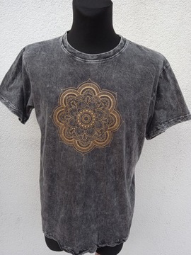 M NAMASTE T-SHIRT ETNO FOLK KOSZULKA Z MANDALĄ