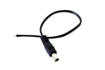 Wtyk DC 2,1/5,5 z kablem 15cm