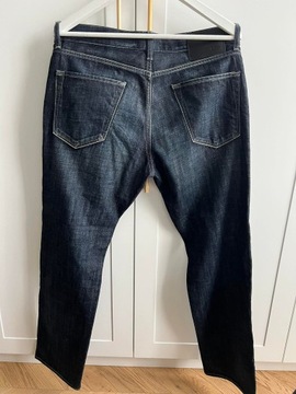 Spodnie jeansowe jeansy męskie HUGO BOSS niebieskie r. 34/32