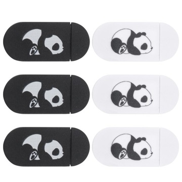 6 SZT. OSŁONA APARATU NA LAPTOPY WZÓR PANDA PRYWATNOŚĆ