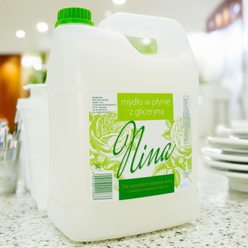 Mydło w Płynie do Mycia Rąk z Gliceryną Ekonomiczne do Biura Restauracji 5L