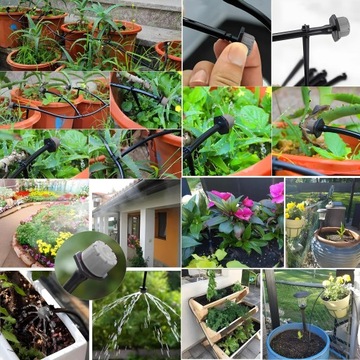 ШЛАНГ КАПЕЛЬНОГО ПОЛИВАНИЯ НАБОР ДЛЯ ПОЛИВАНИЯ ГАЗОНА СИСТЕМА ГОРШКОВ