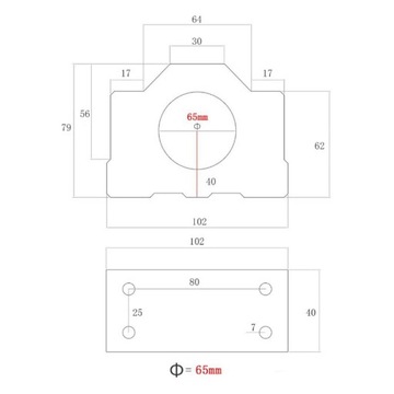 Держатель зажима двигателя шпинделя Алюминий