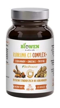 Kurkuma C3 Complex+ Bezglutenowa 60 Kapsułek - Hempking (Biowen)