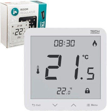 REGULATOR STEROWNIK TERMOSTAT PRZEWODOWY BIAŁY R-9S PLUS TECH