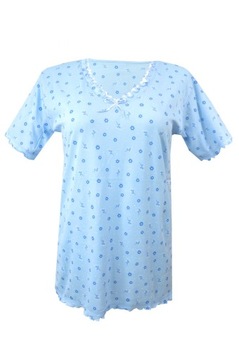 Piżama damska koszulka w kwiaty + spodnie 3/4 3XL