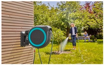 Катушка Gardena RollUp M/L настенная, шланг 25м 13мм
