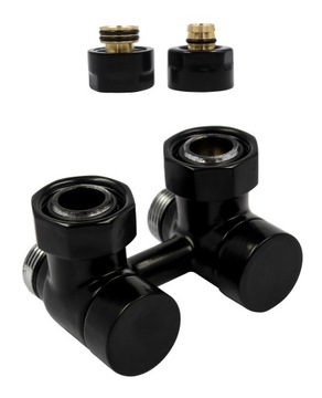 Zawór EXCLUSIVE 50mm czarny mat + PEX16mm