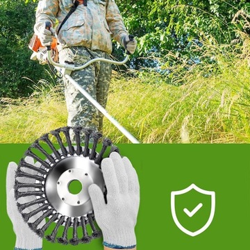 SZCZOTKA DO CHWASTÓW DO PODKASZARKI UNIWERSALNE DOPASOWANIE WRAZ Z ADAPTER